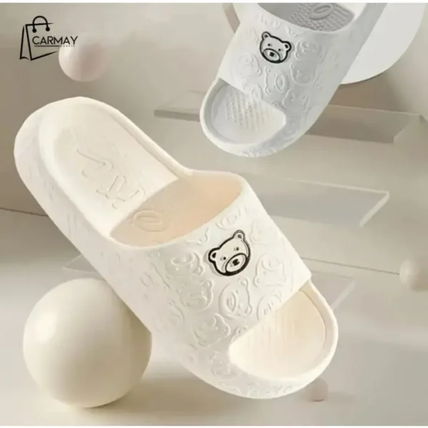 Chancletas Osito Blancas