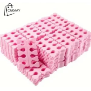 Separadores Esponja Rosada Para Dedos