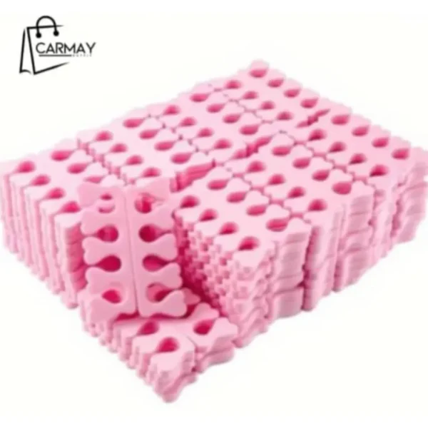 Separadores Esponja Rosada Para Dedos