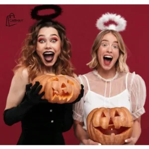 Diadema Aureola Bca Y Negra