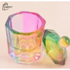 Vaso Con Tapa Para Liquido Acrlico