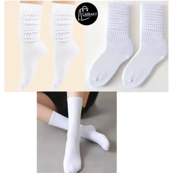 Medias Altas Blancas