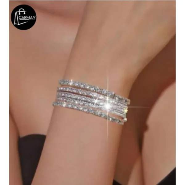 Pulsera Ajustable Con Piedras