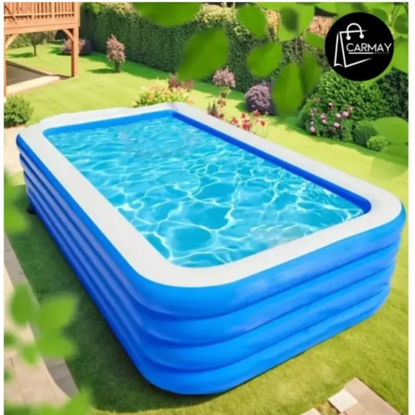 Piscina Inflable 4 Capas Azul Y Bca