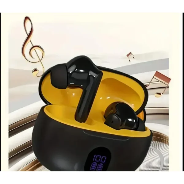 Audifonos Tws Negros Y Amarillos