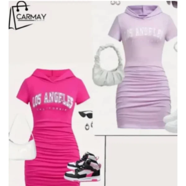 Vestido Los Angeles Con Manga