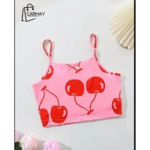 Blusa De Dormir  Rosa Con Cereza