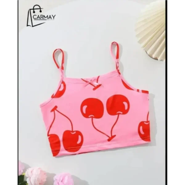 Blusa De Dormir  Rosa Con Cereza