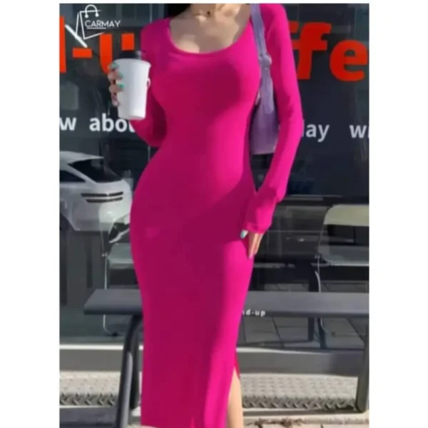 uc-41.webp Vestido Rosado Largo Mangas Largas