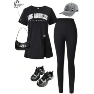 Pulover Negro Y Licra (los Angeles)