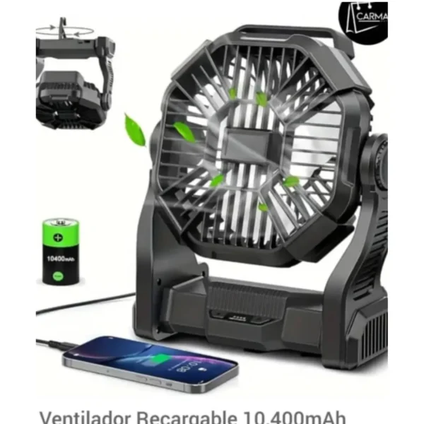 Ventilador Recargable De Mano