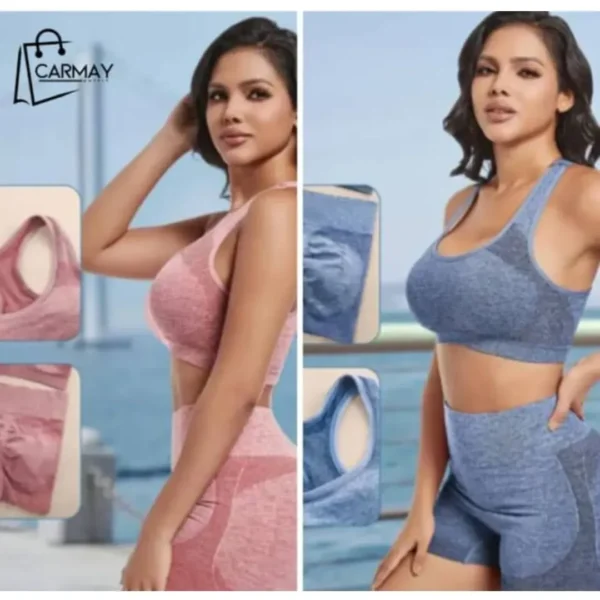 Conjunto De Yoga, Gym (azul ,rosado)