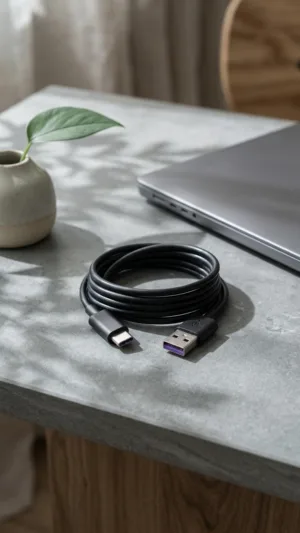 uc-195.webp CABLE NEGRO USB A TIPO C PUNTA MORADA