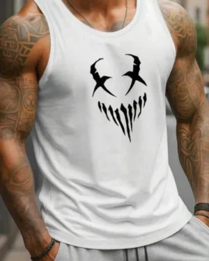 CAMISETA BLANCA ESTAMPADO MOUNSTRUO