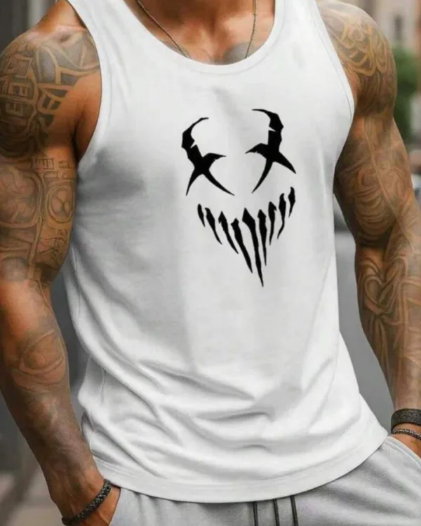 CAMISETA BLANCA ESTAMPADO MOUNSTRUO