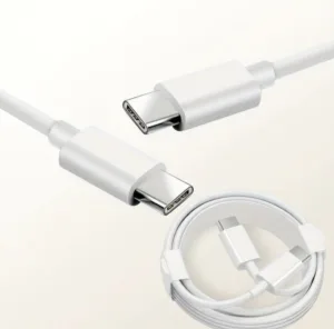 CABLE TIPO C A TIPO C NGRO Y BLANCO