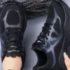 TENIS CON MAYA TRANSPIRABLE BCO Y NEGRO
