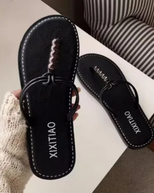 SANDALIAS NEGRAS FRANCESAS