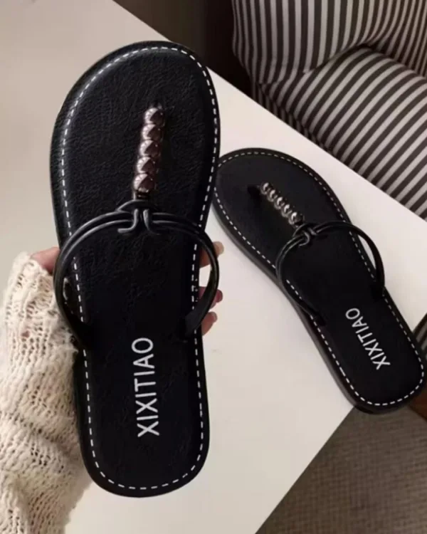 SANDALIAS NEGRAS FRANCESAS