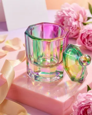 VASO CON TAPA PARA LIQUIDO ACRLICO
