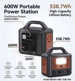 ESTACION DE ENERGIA 600W