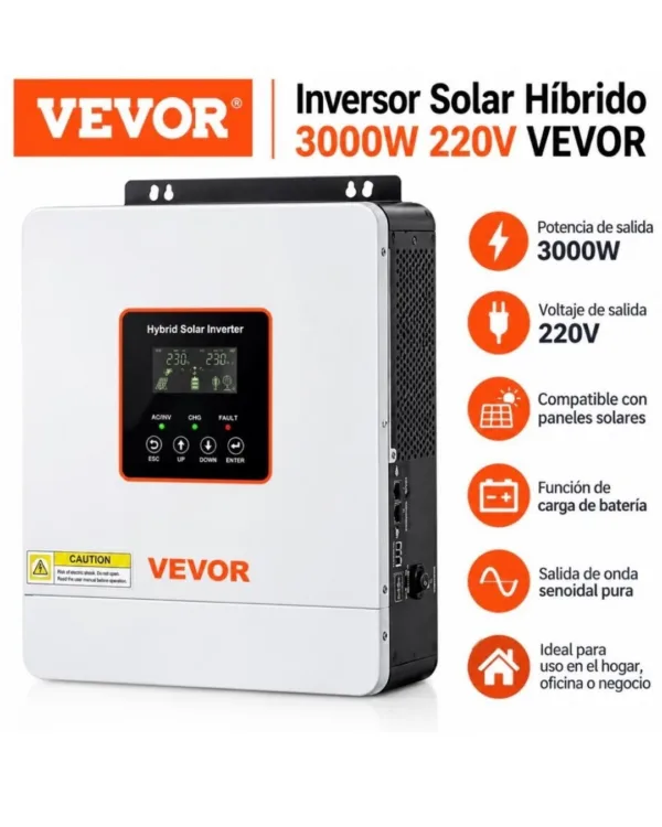 INVERSOR HIBRIDO VEVOR 3000W 220V