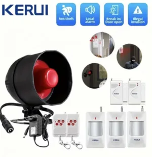 KIT DE 9 PIEZAS DE SISTEMA DE SEGURIDAD PUERTAS Y VENTANAS 110 dB NEW